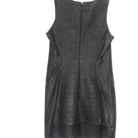 NWT Theyskens’ Theory Lambskin Quilted Leather Sheath Mini Dress - Picture 7 of 10
